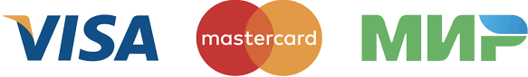 платежные системы Visa, Mastercard, Мир